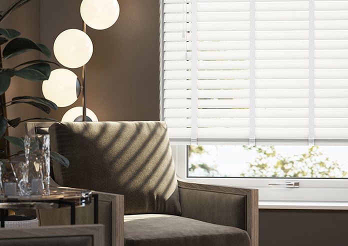 Ecowood Deluxe, Supreme White Fine Grain - Motorised Venetian Blind - Image 5